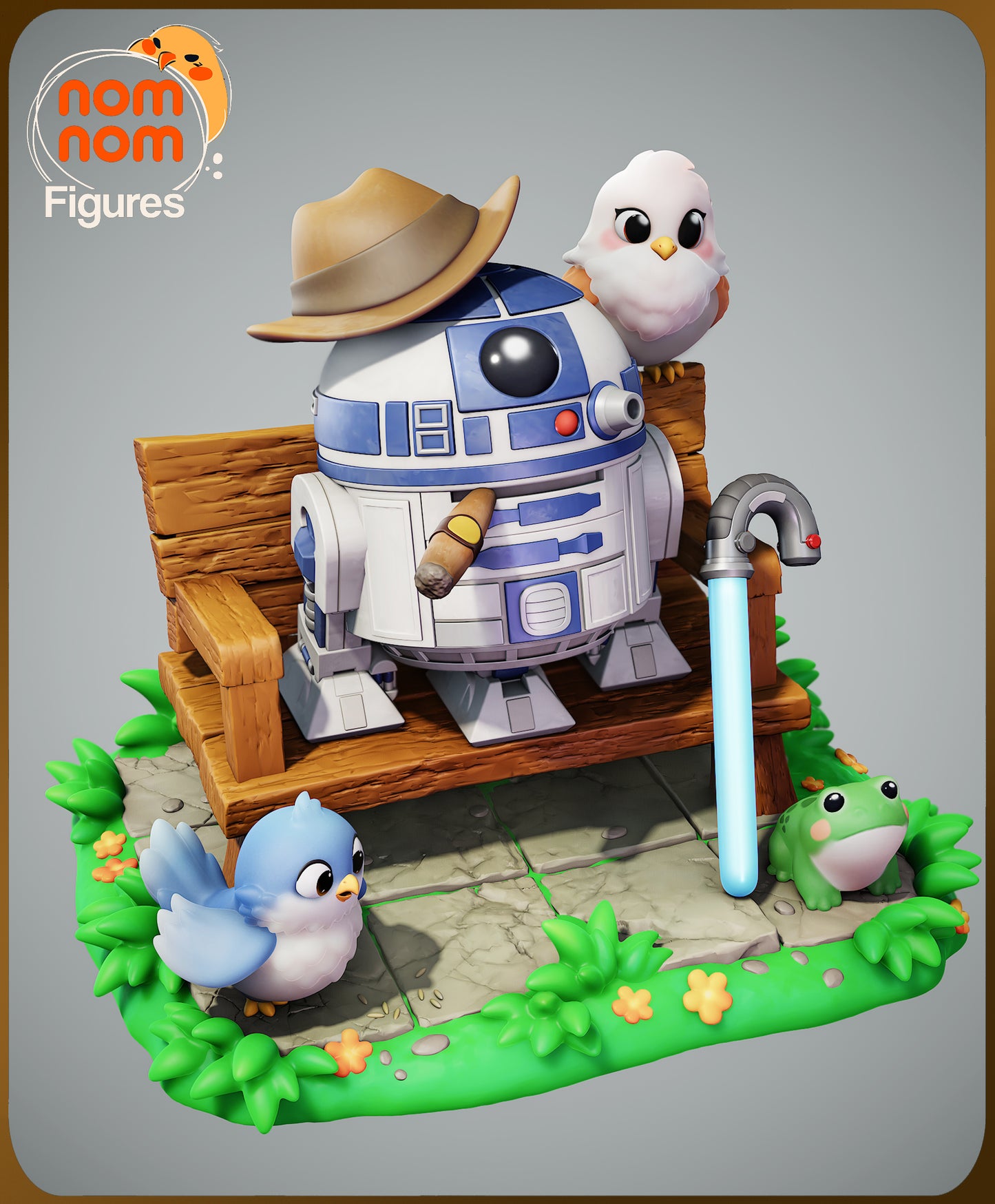 Figura de Resina Chibi - R2D2 - Star Wars