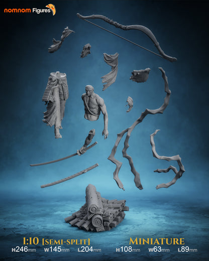 Figura Genichiro Ashina Sekiro en resina, foto 6