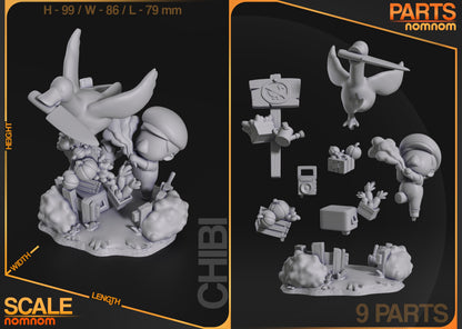 Figura de Resina Chibi - Goose - Untitled Goose Game