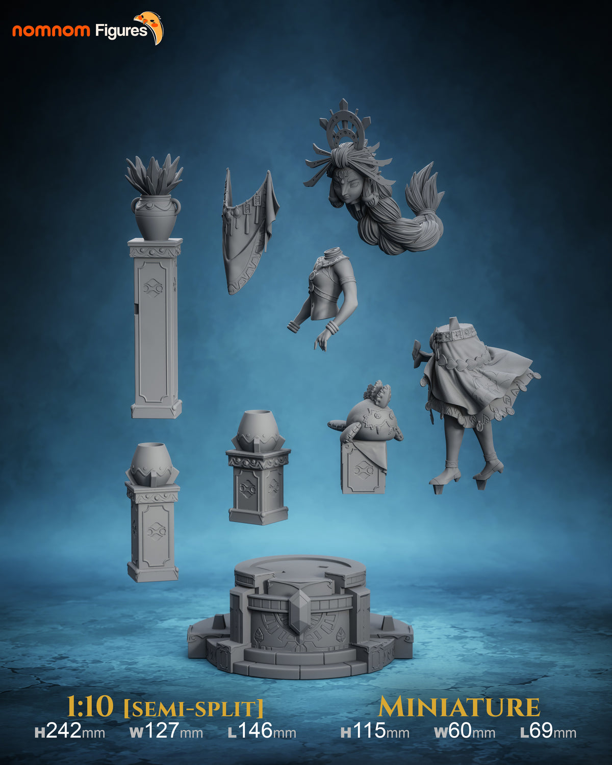 Figura Riju Zelda Breath of the Wild en resina, foto 12