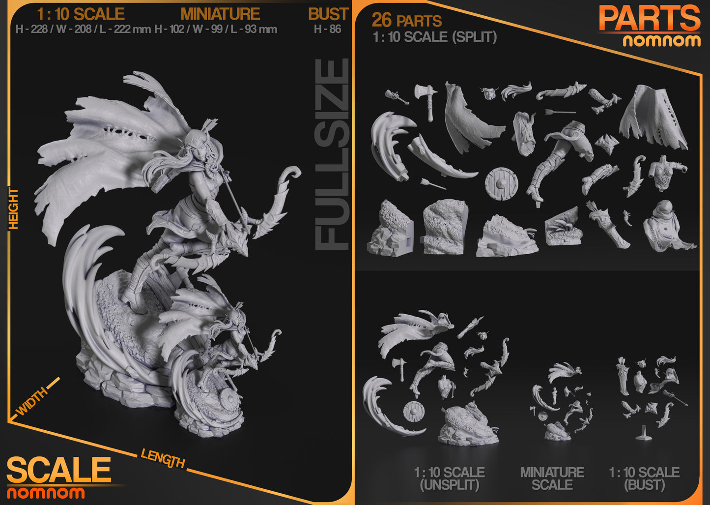 Figura de Resina - Alleria Brisaveloz - World of Warcraft