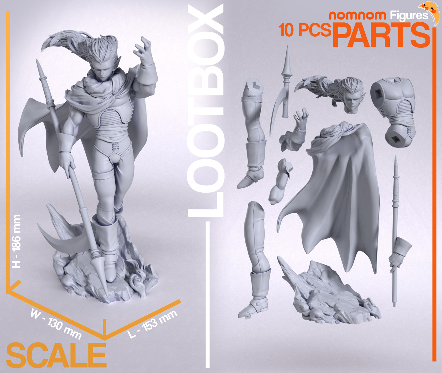 Figura de Resina - Magus - Chrono Trigger