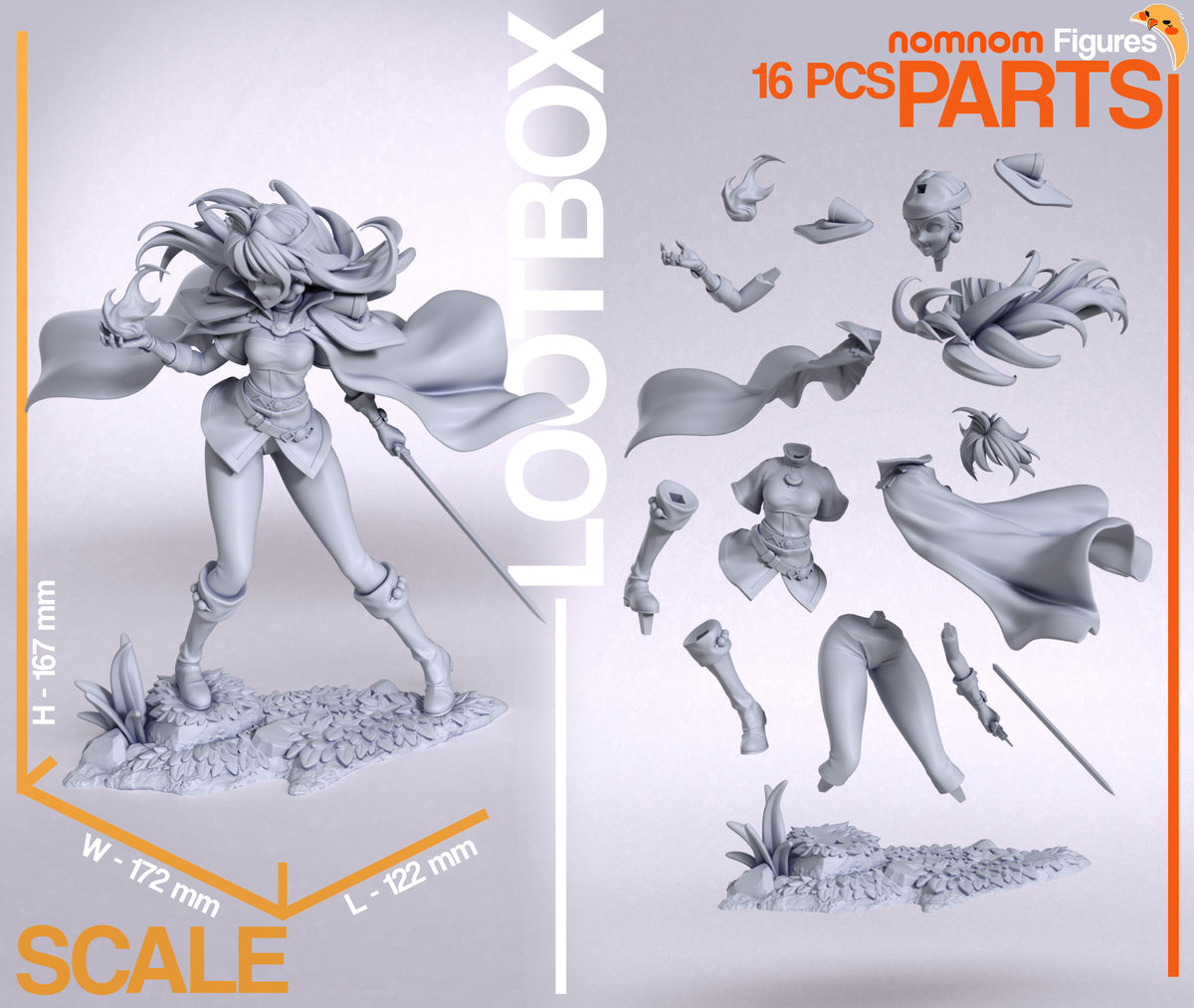 Figura Lina Inverse Slayers en resina, foto 10