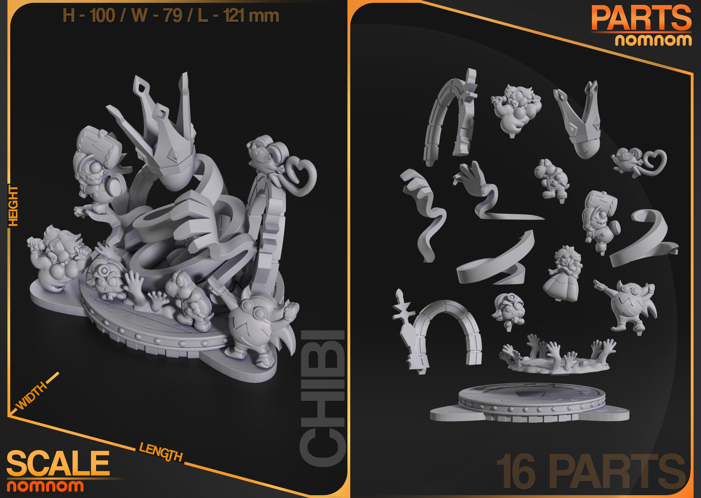 Figura de Resina Chibi - Paper Mario - Paper Mario