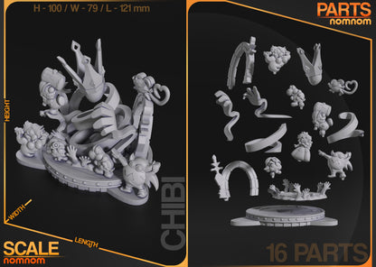 Figura de Resina Chibi - Paper Mario - Paper Mario