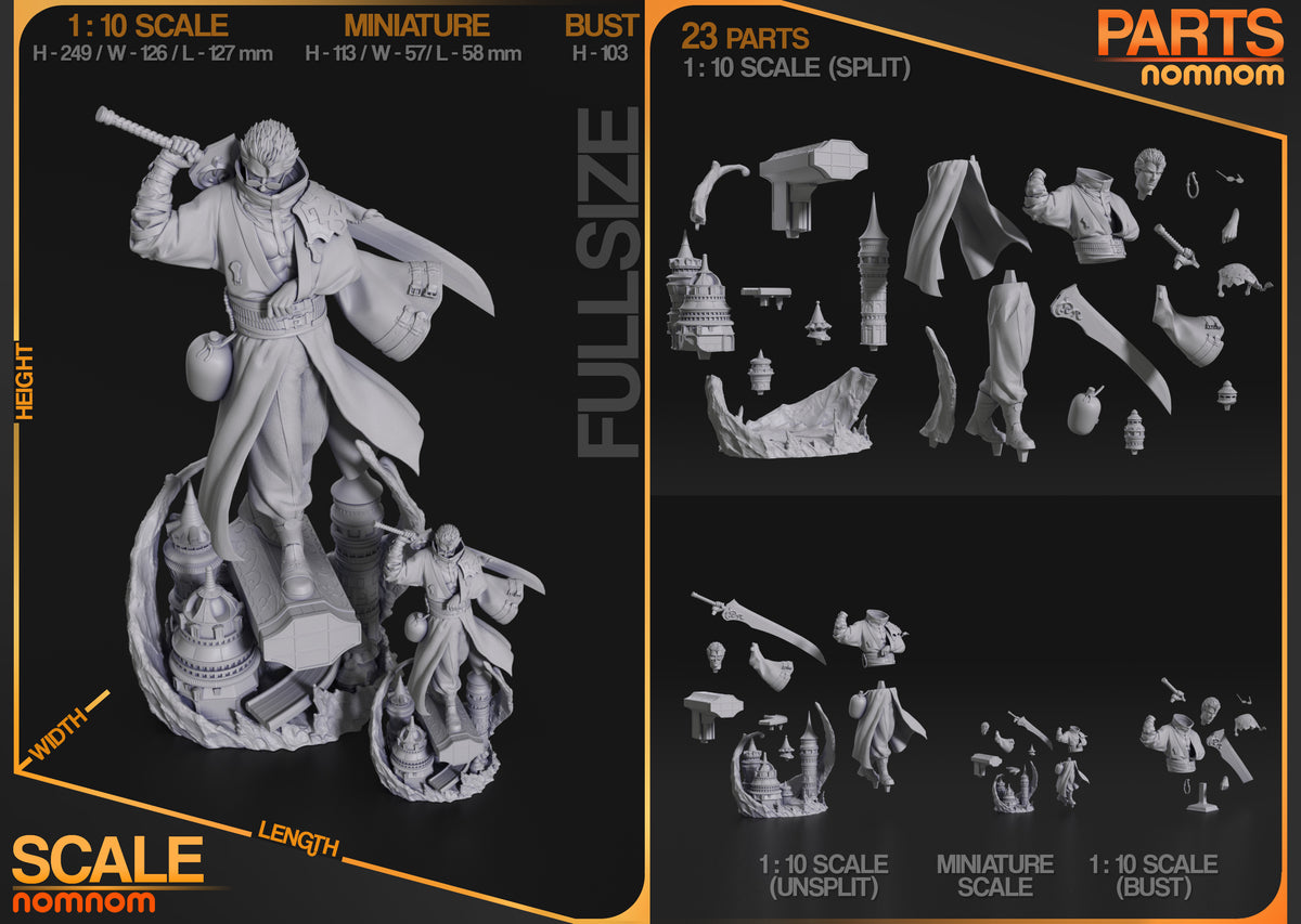 Figura Auron Final Fantasy X en resina, foto 11