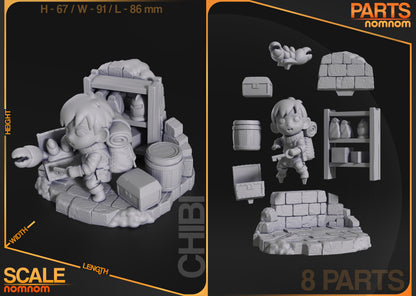Figura de Resina Chibi - Chilchuck - Tragones y Mazmorras