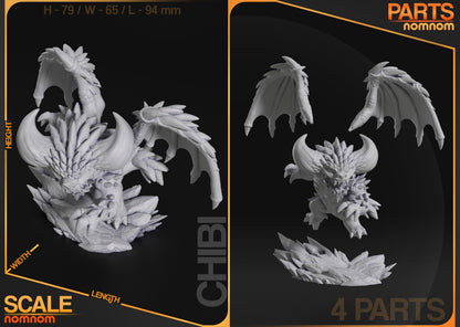 Figura de Resina Chibi - Nergigante - Monster Hunter World
