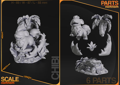 Figura de Resina Chibi - Growlithe - Pokemon