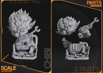 Figura de Resina Chibi - Heimerdinger - League of Legends