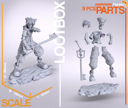 Figura de Resina - Sora - Kingdom Hearts