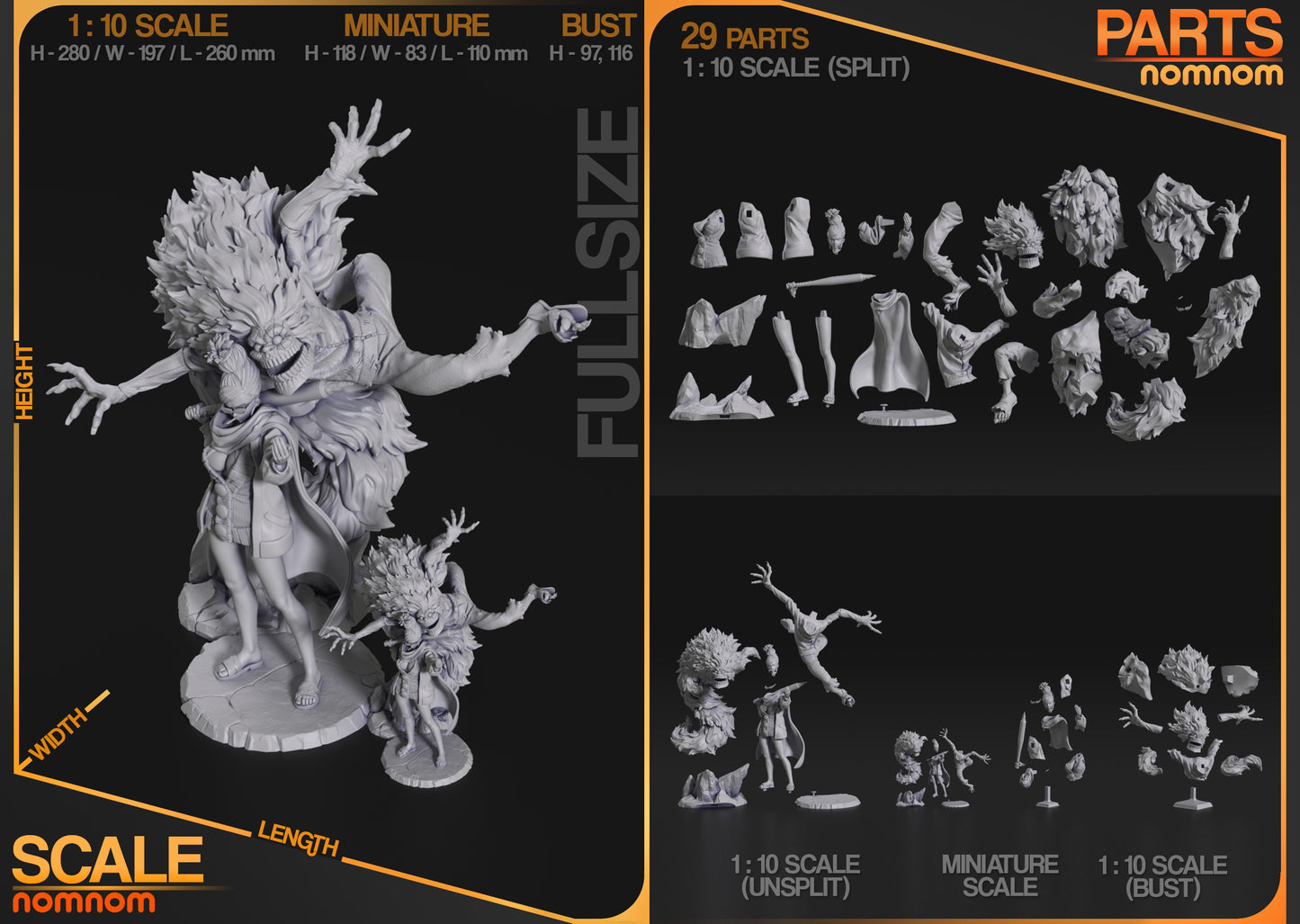 Figura de Resina - Seiko & Turbo Vieja - Dandadan