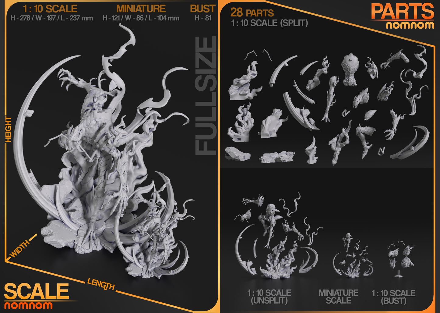 Figura de Resina - Shadow Beru - Solo Leveling