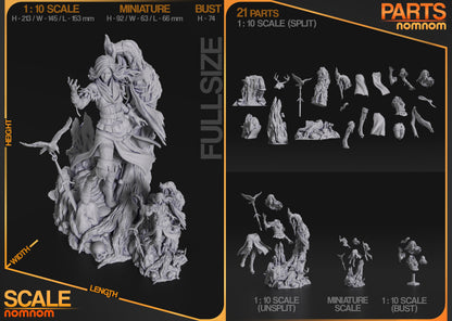 Figura de Resina - Yennefer - The Witcher