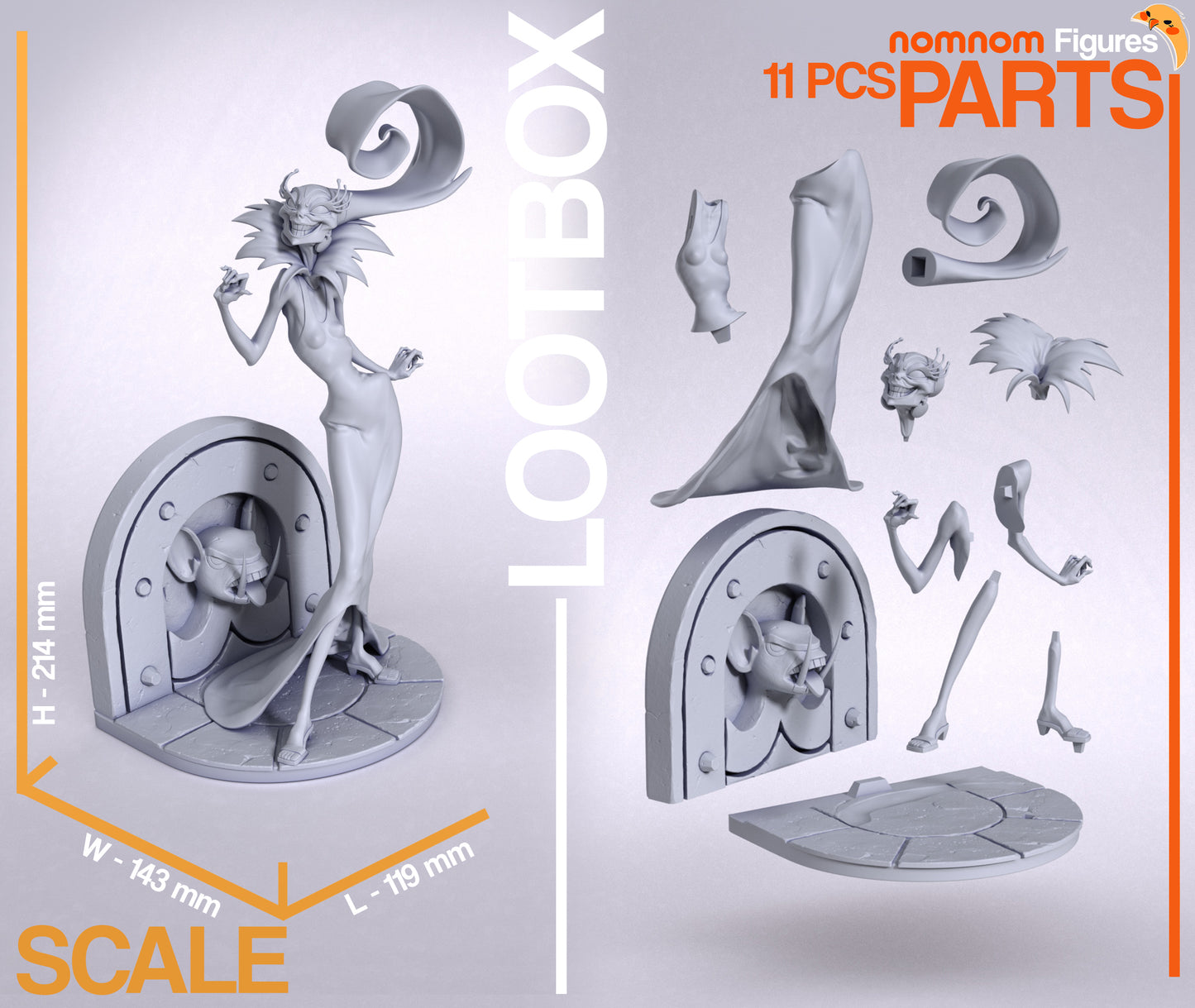 Figura de Resina - Yzma - El Emperador y sus Locuras