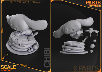 Figura de Resina Chibi - Cinnamoroll - Hello Kitty