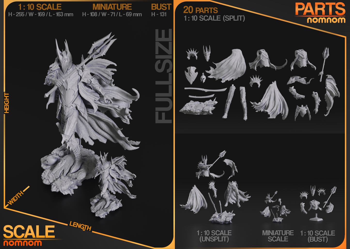 Figura de Resina - Sauron - El Señor de los Anillos