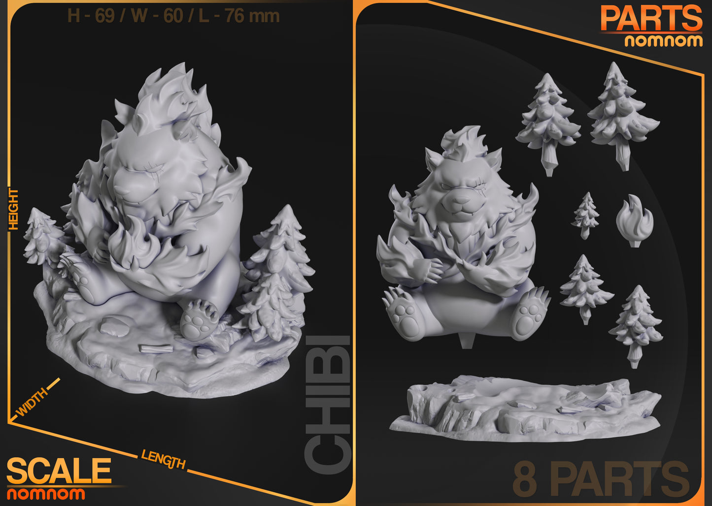Figura de Resina Chibi - Tank - Solo Leveling