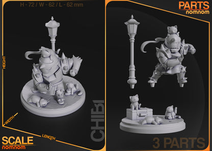 Figura de Resina Chibi - Alphonse Elric - Full Metal Alchemist