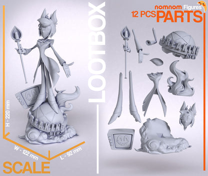 Figura de Resina - Alastor - Hazbin Hotel