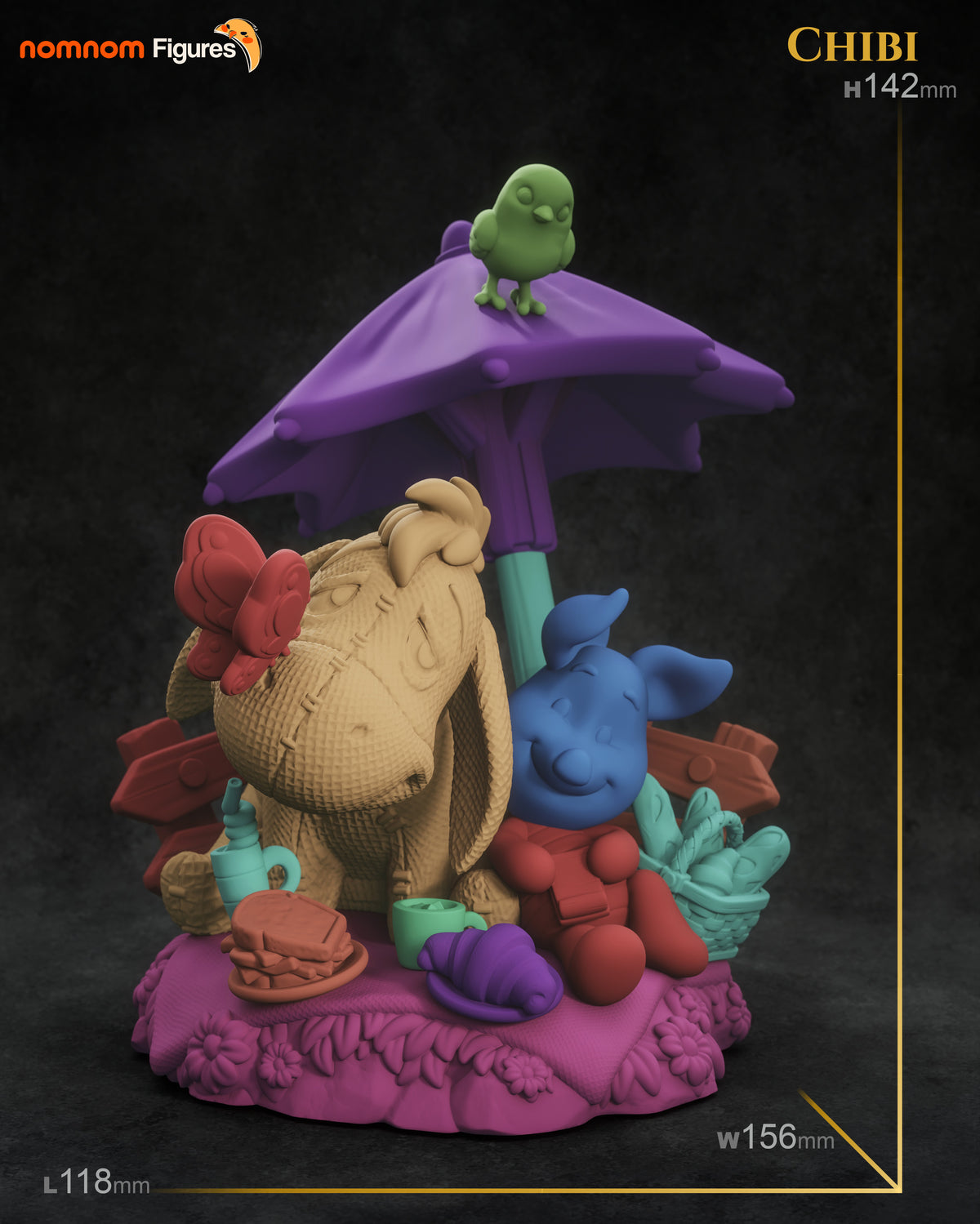 Figura chibi Igor Eeyore en resina, foto 11