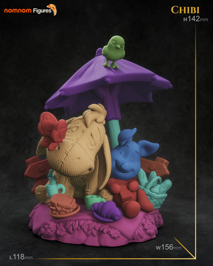 Figura chibi Igor Eeyore en resina, foto 11