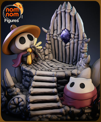 Figura chibi de resina Sherma Hollow Knight Silksong sin pintar