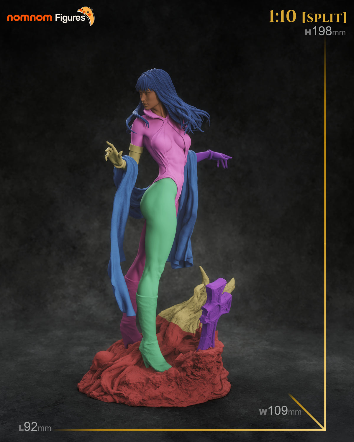 Figura Vampirella en resina sin pintar, foto 12