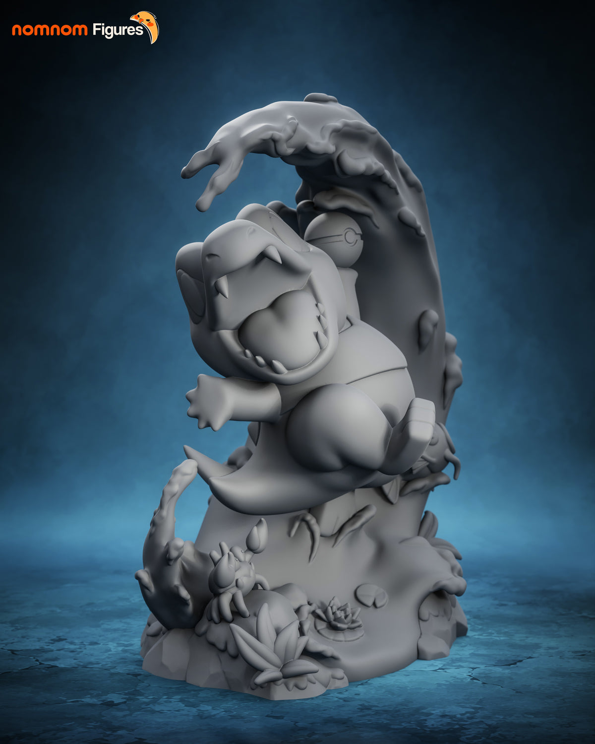 Figura chibi Totodile Pokémon en resina, foto 8