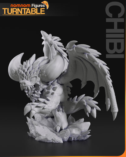 Figura de Resina Chibi - Nergigante - Monster Hunter World