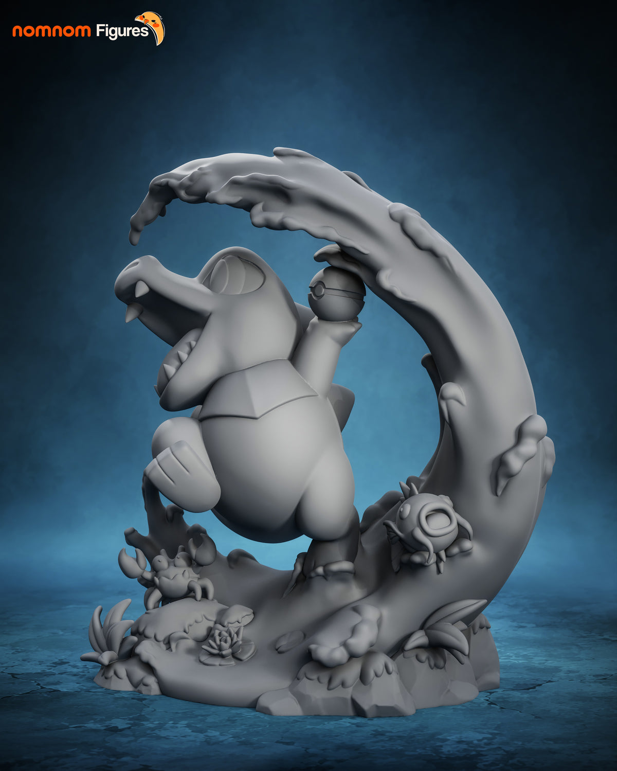 Figura chibi Totodile Pokémon en resina, foto 9