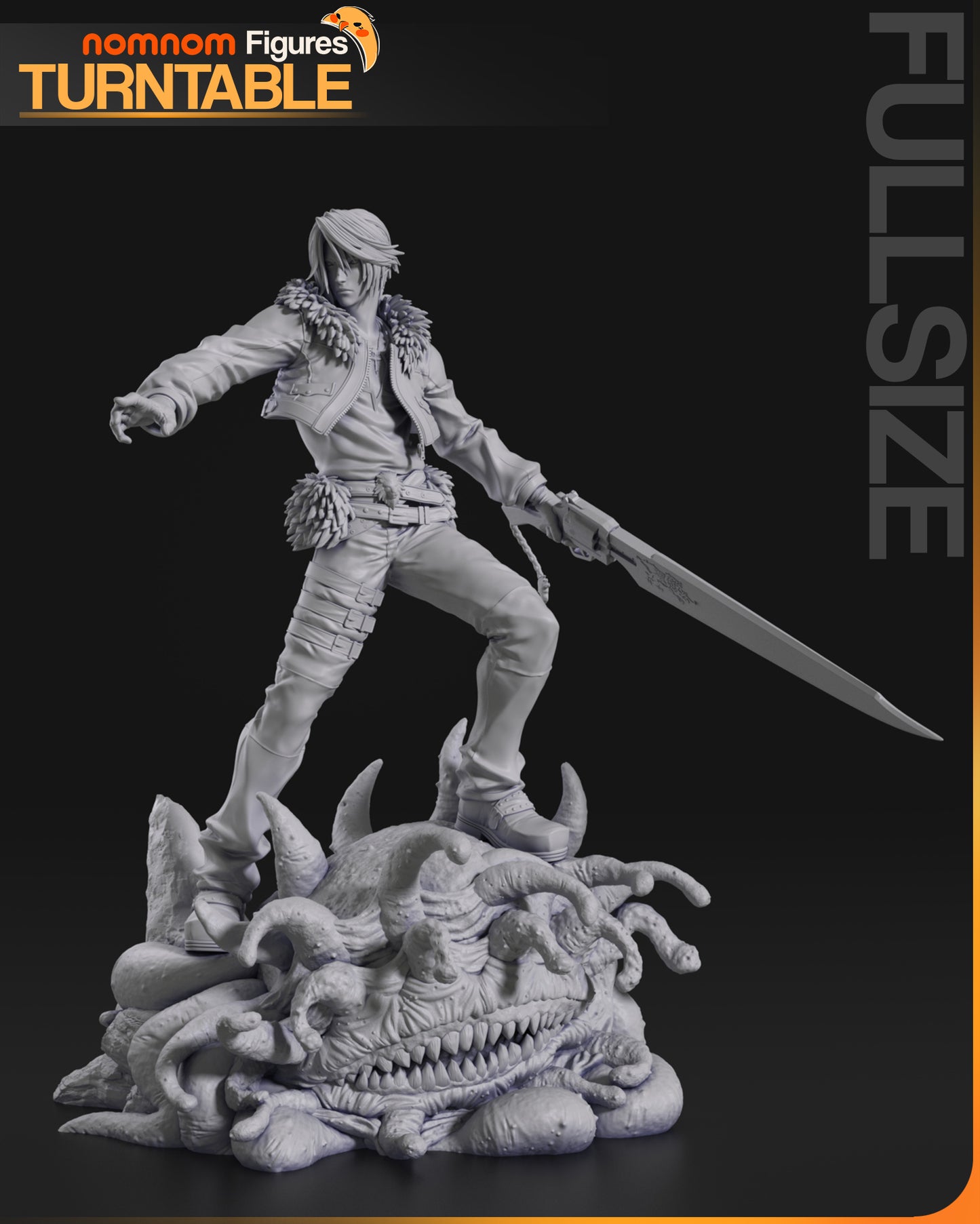 Figura de Resina - Squall Leonhart - Final Fantasy VIII