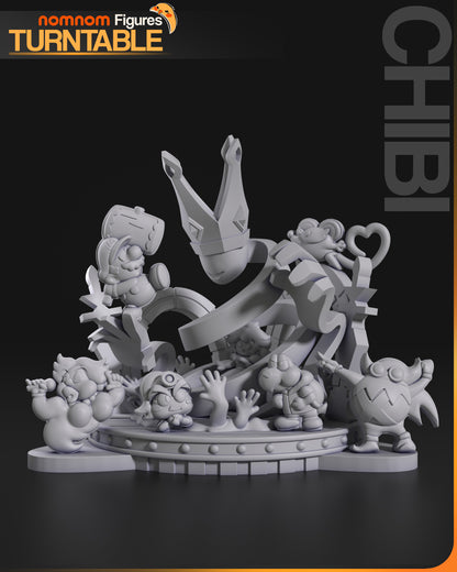 Figura de Resina Chibi - Paper Mario - Paper Mario