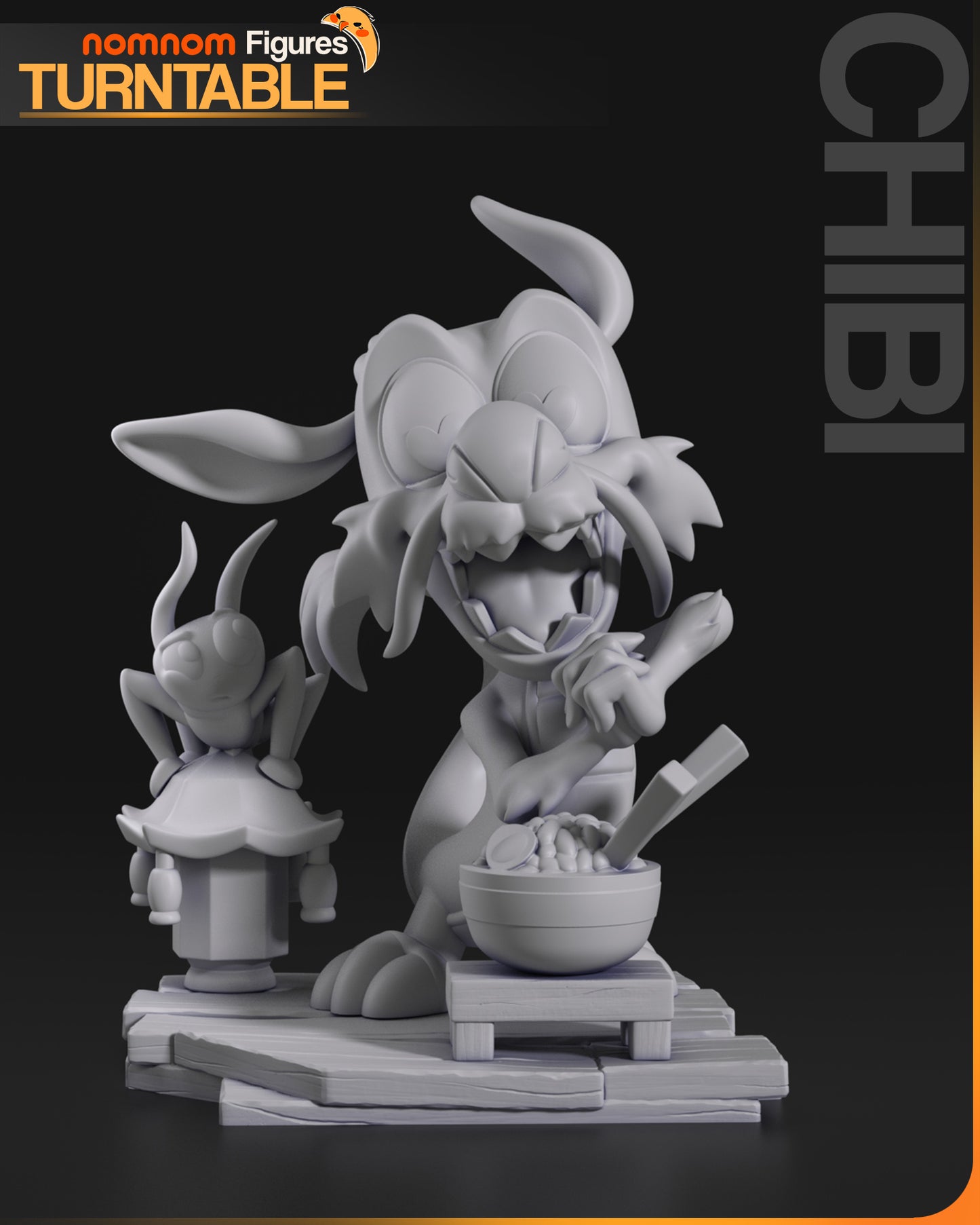 Figura de Resina Chibi - Mushu - Mulán