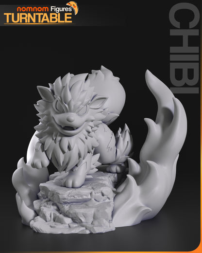 Figura de Resina Chibi - Arcanine - Pokemon