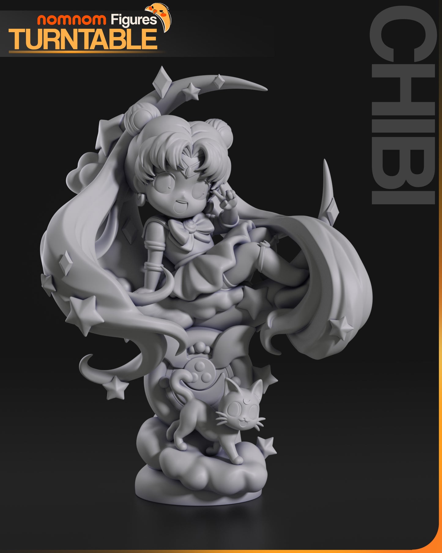 Figura de Resina Chibi - Sailor Moon - Salilor Moon