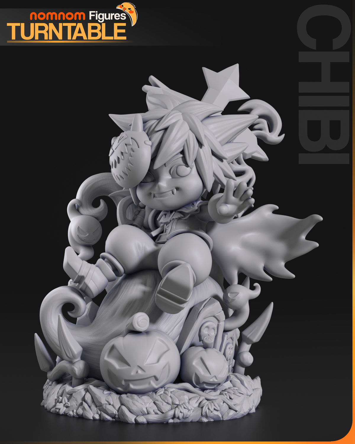 Figura chibi Sora Halloween Kingdom Hearts en resina, foto 4