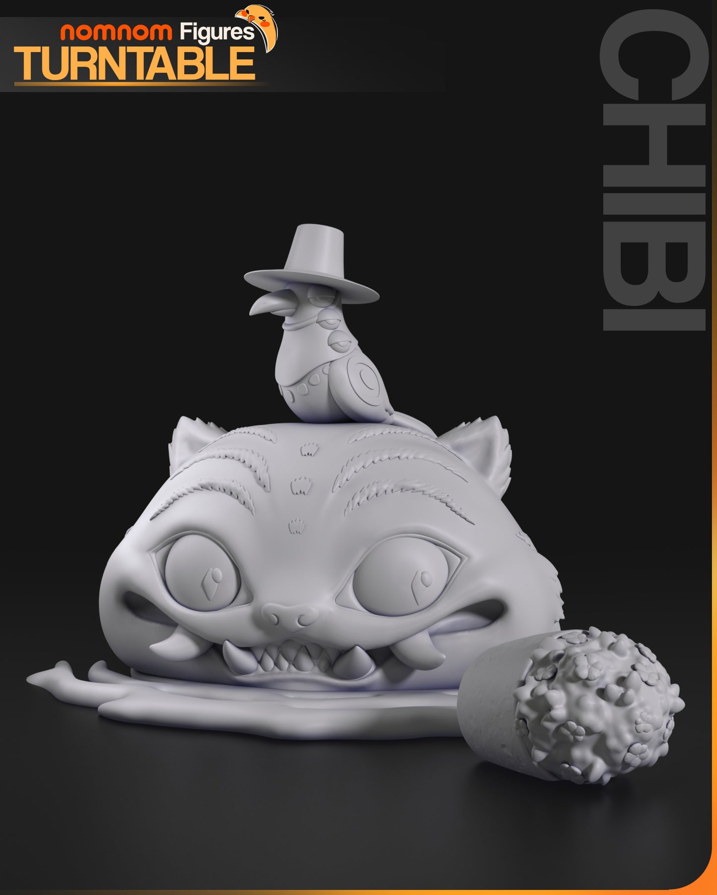 Figura de Resina Chibi - Derpy El Tigre - K-Pop Demon Hunters