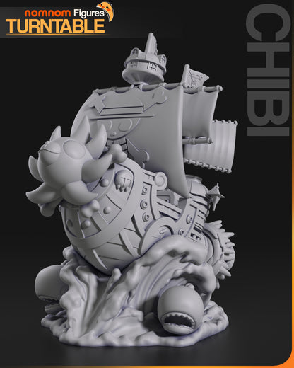 Figura de Resina Chibi - Thousand Sunny - One Piece