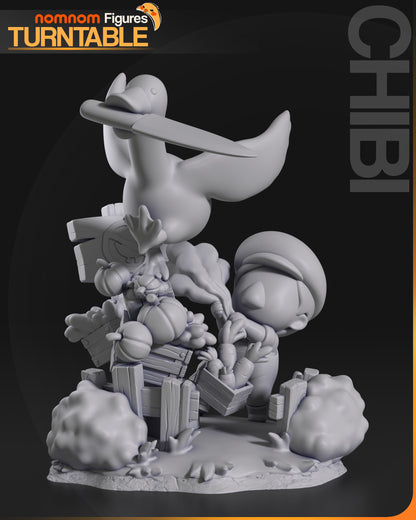 Figura de Resina Chibi - Goose - Untitled Goose Game