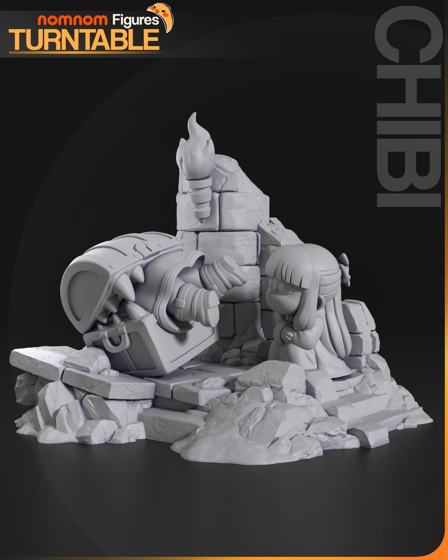 Figura de Resina Chibi - Cofre Mimico - Fieren