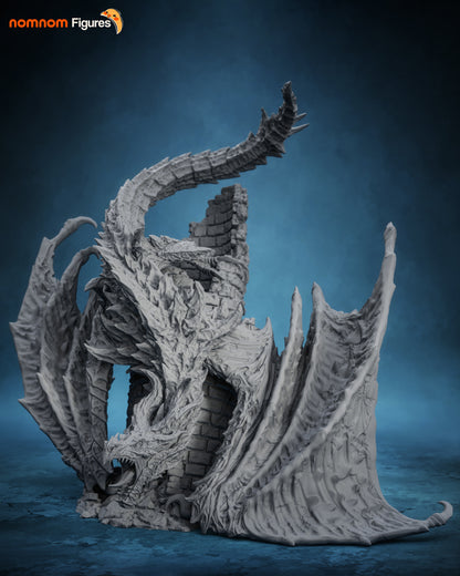 Figura Alduin Skyrim en resina, foto 6