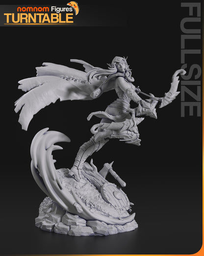 Figura de Resina - Alleria Brisaveloz - World of Warcraft