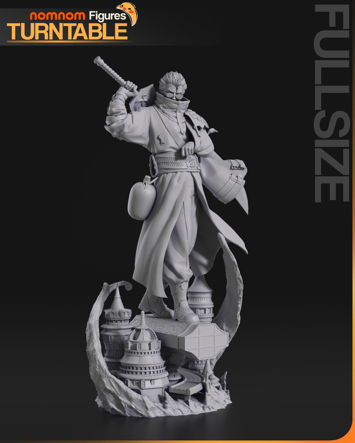 Figura Auron Final Fantasy X en resina, foto 12