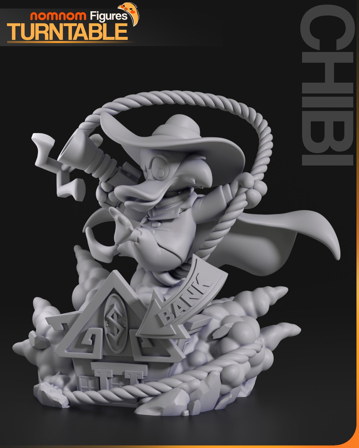 Figura de Resina Chibi - Pato Darwing - Pato Darwing