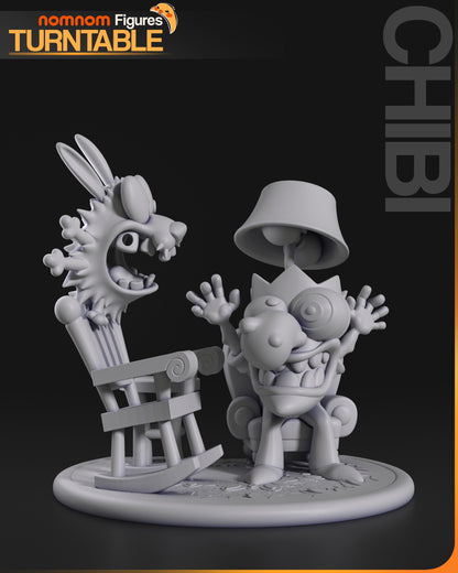 Figura de Resina Chibi - Agallas - Agallas El Perro Cobarde