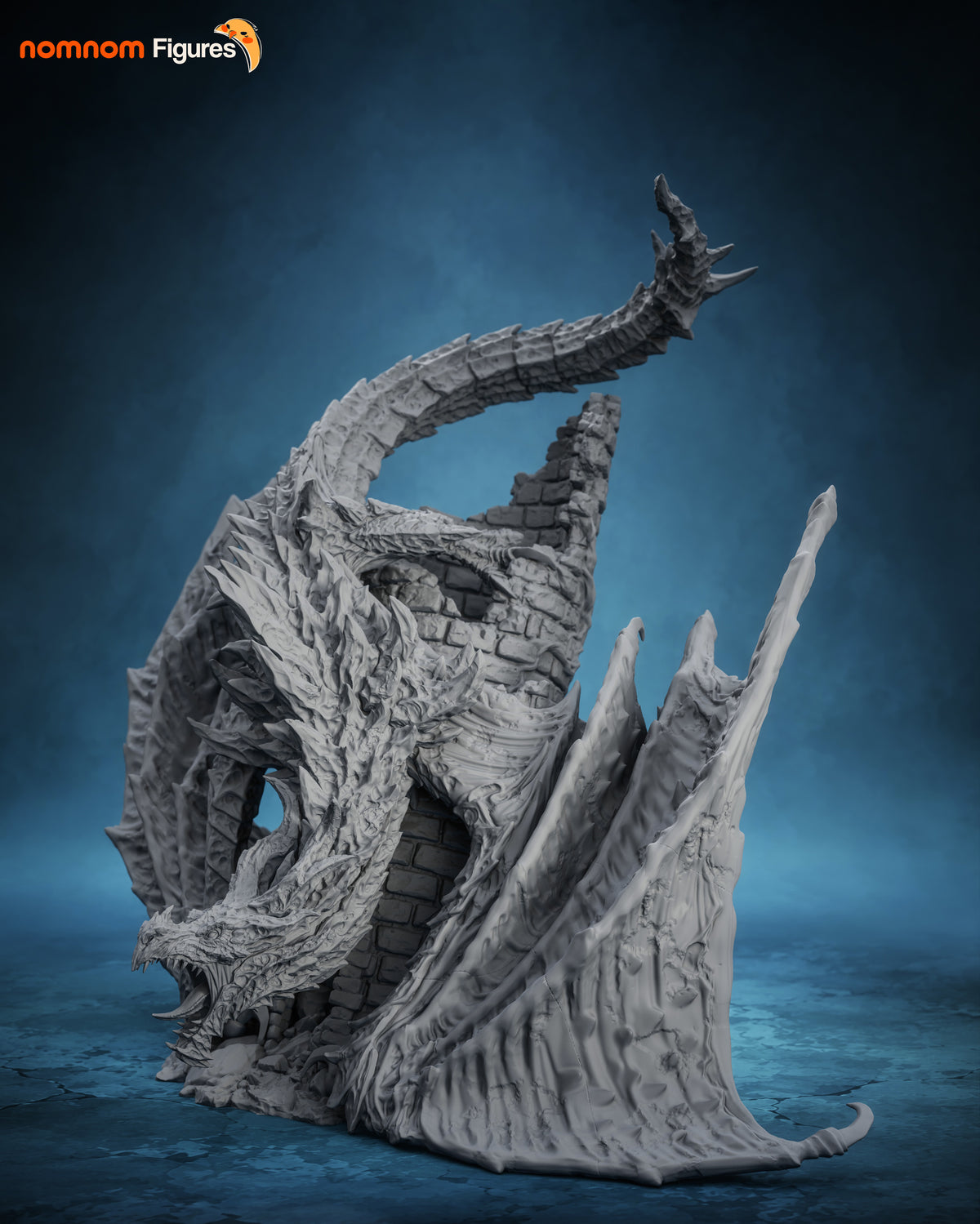 Figura Alduin Skyrim en resina, foto 14