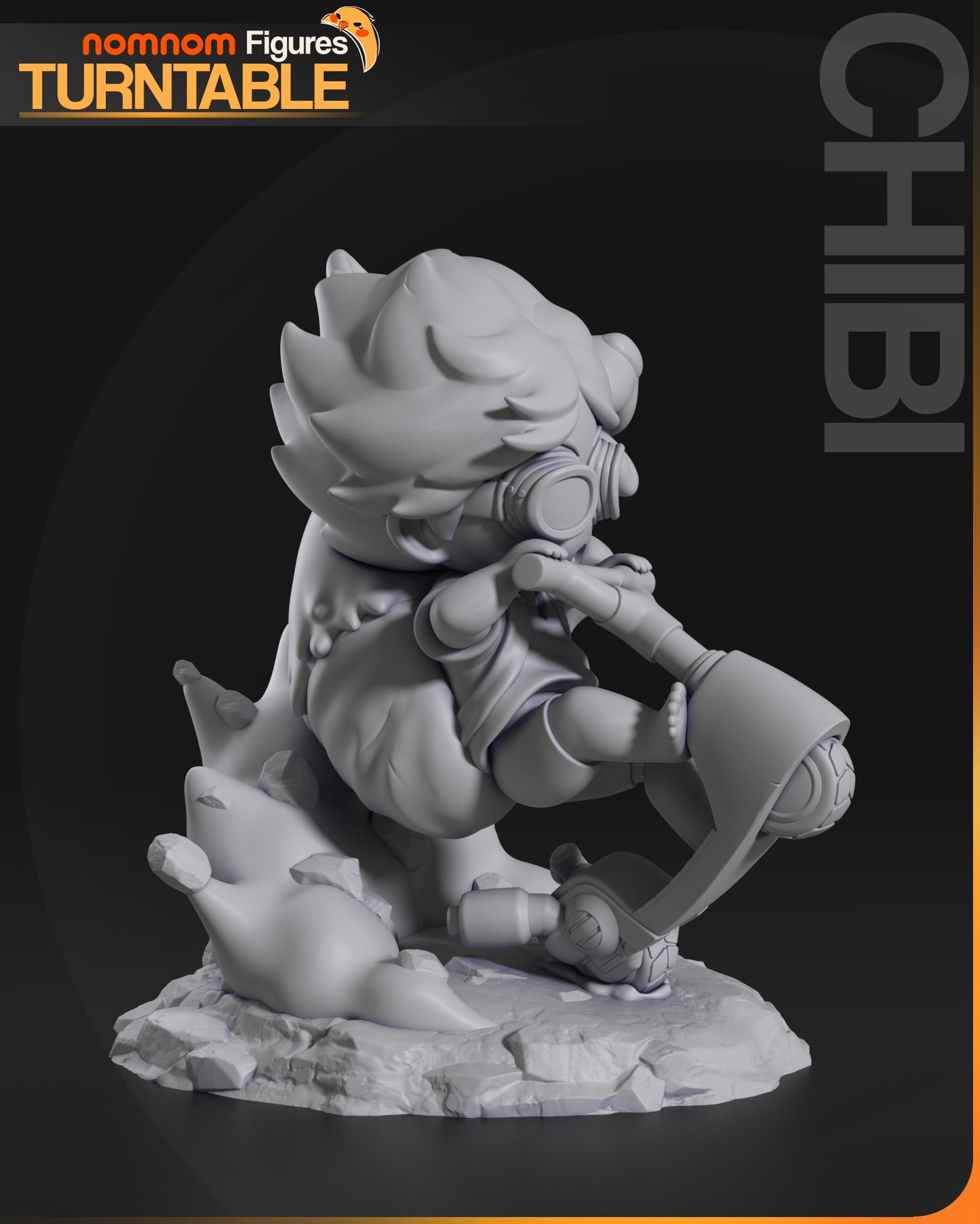 Figura de Resina Chibi - Ein & Edward - Cowboy Bebop