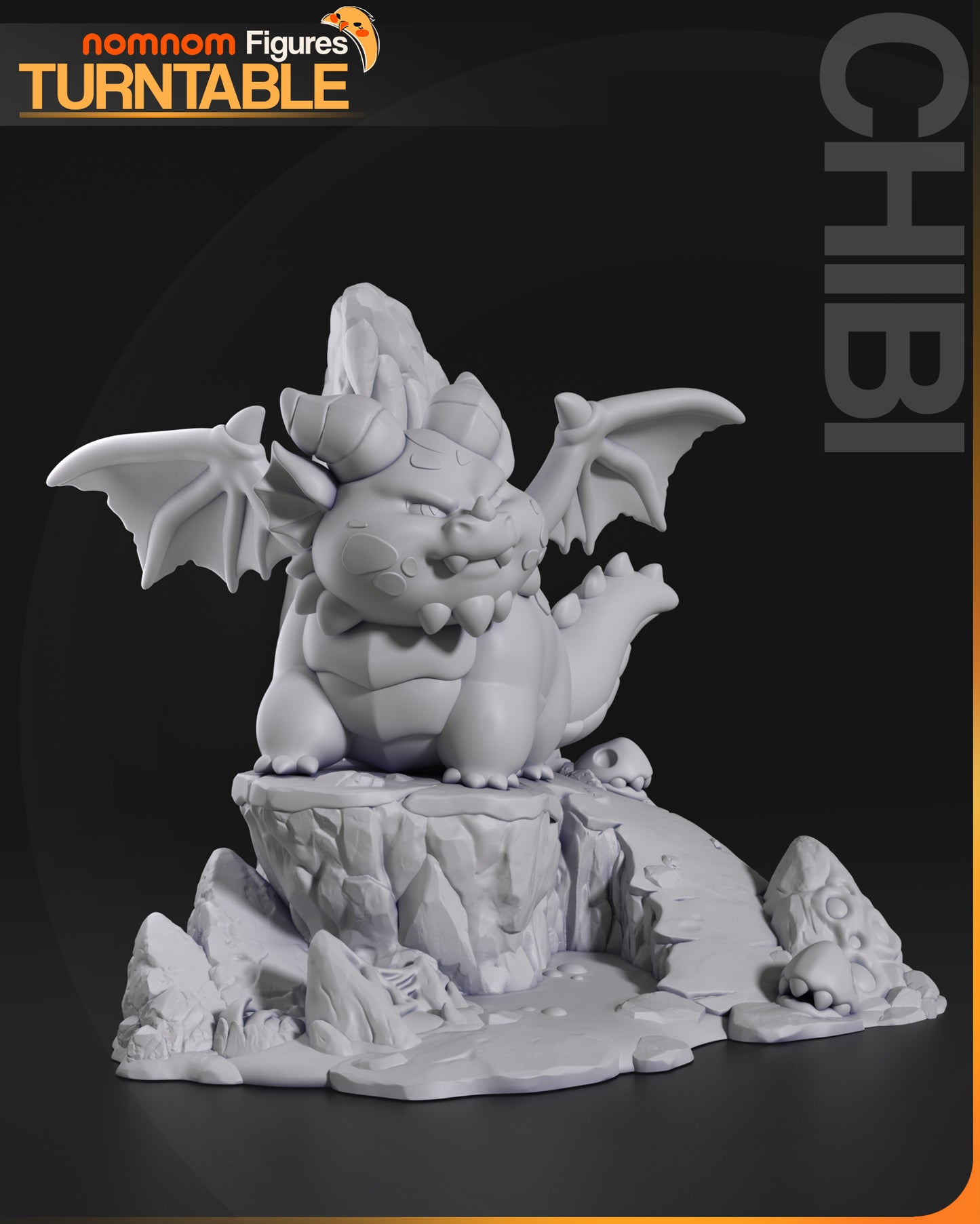 Figura de Resina Chibi - Themberchaud - Dungeons & Dragons