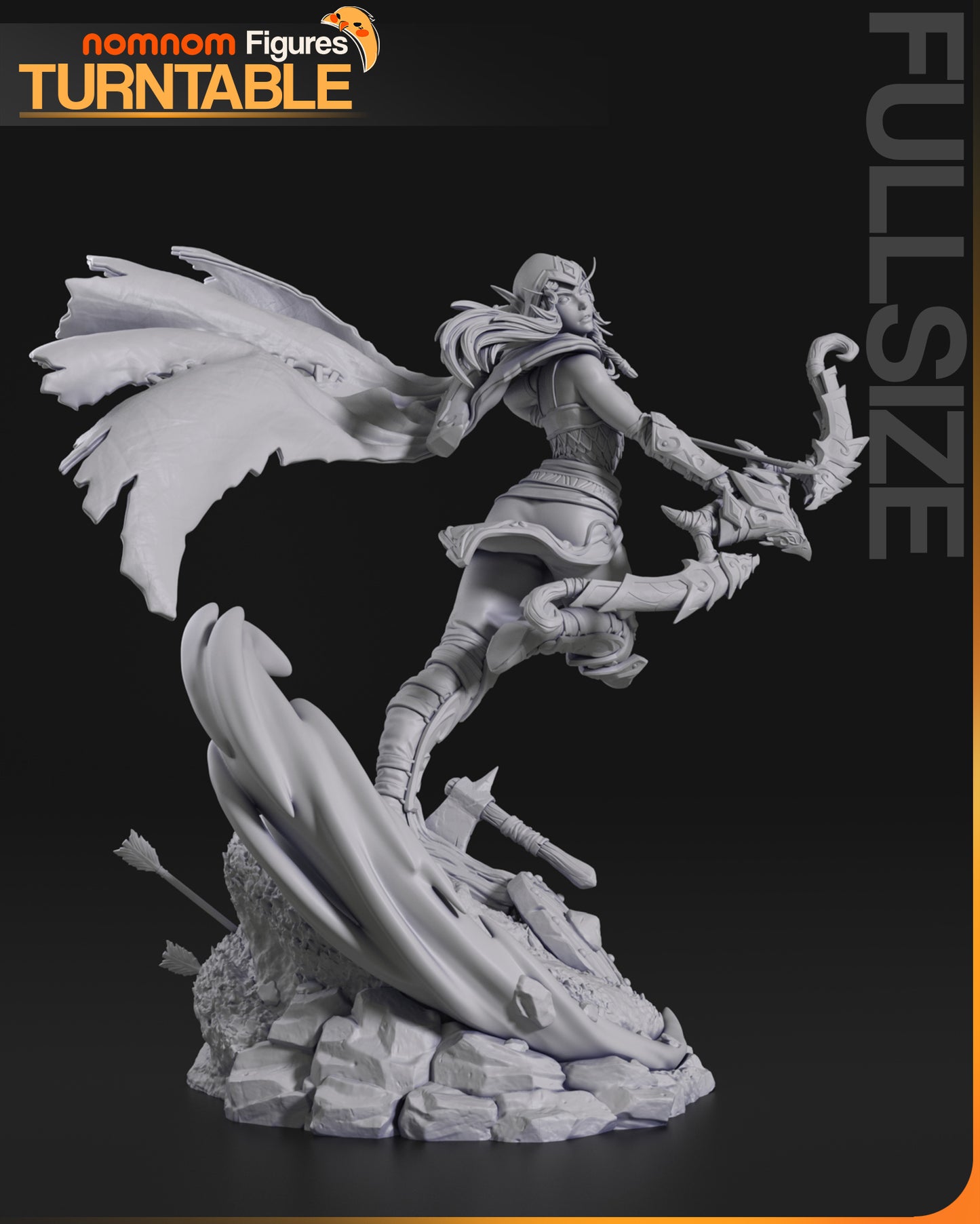 Figura de Resina - Alleria Brisaveloz - World of Warcraft